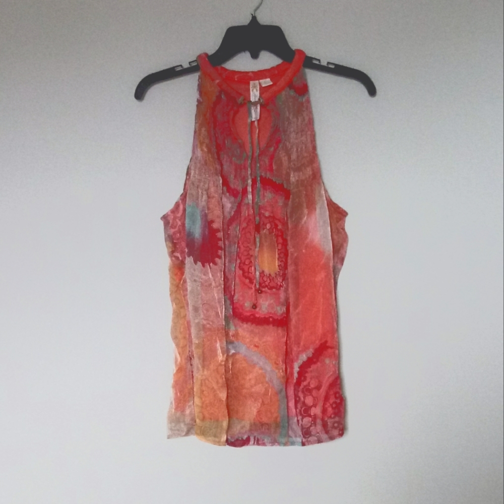 New Boho colorful tunic Size Large